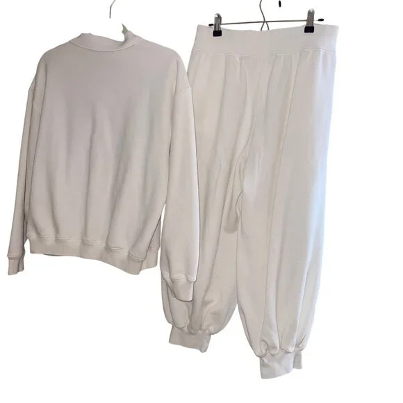 Polo Ralph Lauren Womens Pants and Top Size Large White Relaxed Balloon - Picture 3 of 12